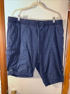 Cg Cg Men's Navy Cargo Drawstring Shorts